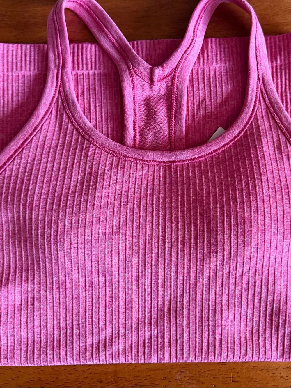 lululemon athletica Pink Ribbed Tank Top